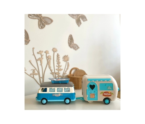 WOOPIE Kamper z Przyczepką Efekty Świetlne i Dźwiękowe