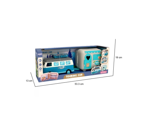 WOOPIE Kamper z Przyczepką Efekty Świetlne i Dźwiękowe