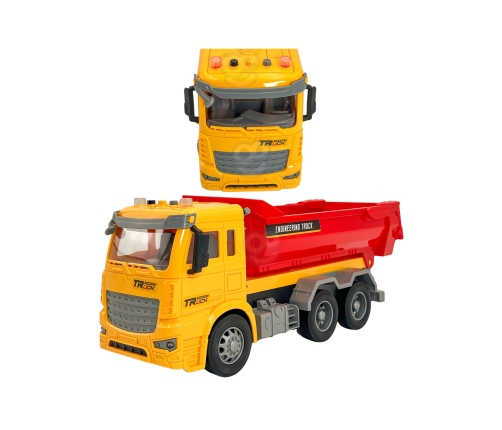 WOOPIE Wywrotka Budowlana w Skali 1:12 Efekty Świetlne Dźwiękowe