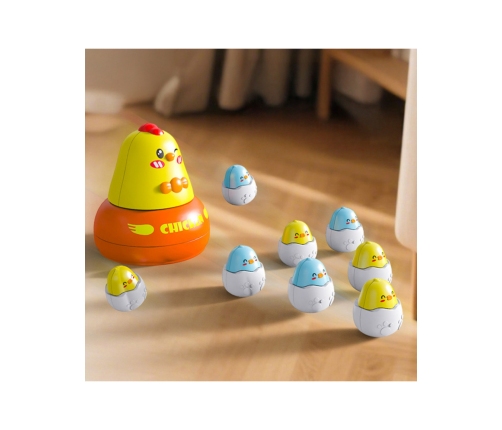 WOOPIE Gra Zręcznościowa Łowienie Kurczaczków 2w1 Katapulta