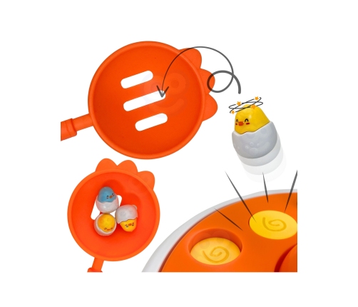 WOOPIE Gra Zręcznościowa Łowienie Kurczaczków 2w1 Katapulta