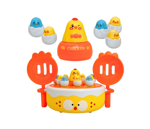 WOOPIE Gra Zręcznościowa Łowienie Kurczaczków 2w1 Katapulta