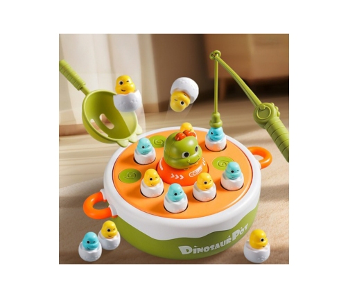 WOOPIE Gra Zręcznościowa Łowienie Dinozaurów 2w1 Katapulta