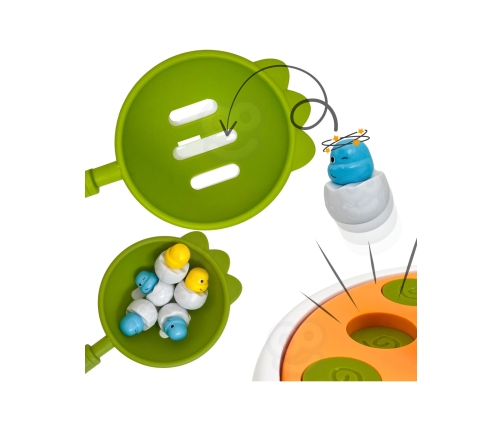 WOOPIE Gra Zręcznościowa Łowienie Dinozaurów 2w1 Katapulta