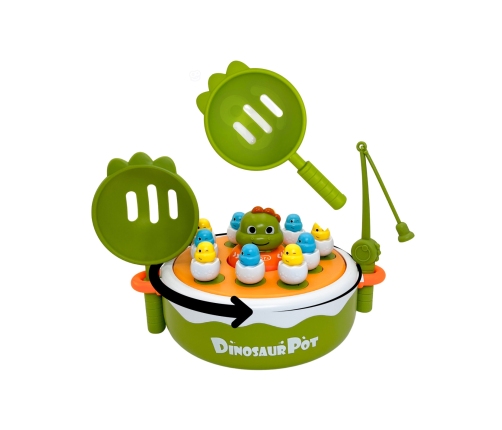 WOOPIE Gra Zręcznościowa Łowienie Dinozaurów 2w1 Katapulta