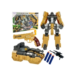 WOOPIE Zestaw 3w1 Robot Transformujący Czołg i Wyrzutnia na Strzałki