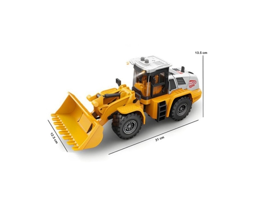 WOOPIE Koparka Ładowarka Budowlana 1:16 Efekty Świetlne i Dźwiękowe