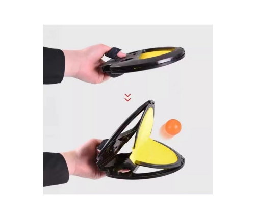 WOOPIE Catch Ball Gra Zręcznościowa Rzucaj Łap Dla Dwojga 2x Paletki+ 4 Piłki