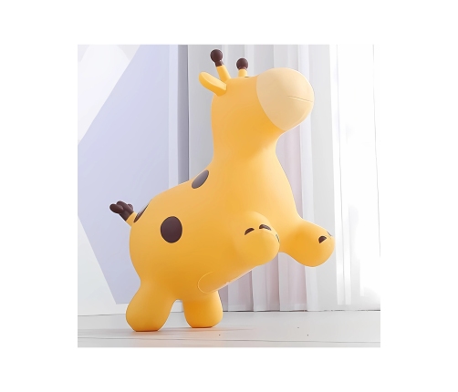 WOOPIE Skoczek Gumowy do Skakania Żyrafa Żółta + Pompka