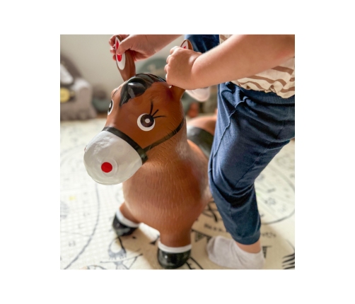 WOOPIE Skoczek Gumowy do Skakania Konik + Pompka