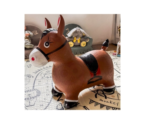 WOOPIE Skoczek Gumowy do Skakania Konik + Pompka