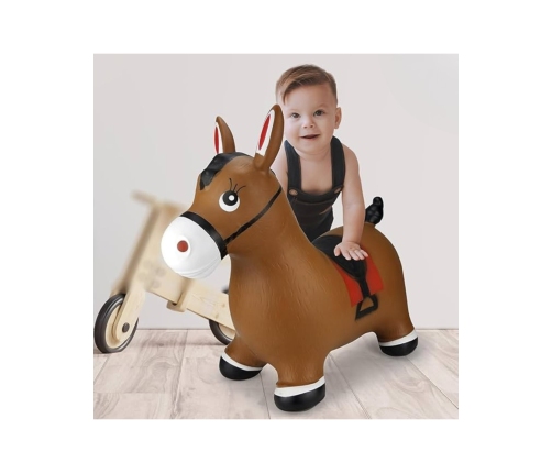 WOOPIE Skoczek Gumowy do Skakania Konik + Pompka