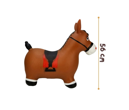 WOOPIE Skoczek Gumowy do Skakania Konik + Pompka