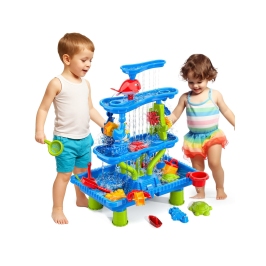 WOOPIE Stolik Wodny 4w1 Piaskownica Wodospad XL 4-Poziomowy Delfin WOOPIE Stolik Wodny 4w1 Piaskownica Wodospad XL 4-Poziomowy Delfin