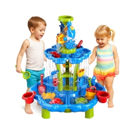 WOOPIE Stolik Wodny 2w1 Piaskownica Fontanna XXL Aquapark z Delfinem WOOPIE Stolik Wodny 2w1 Piaskownica Fontanna XXL Aquapark z Delfinem