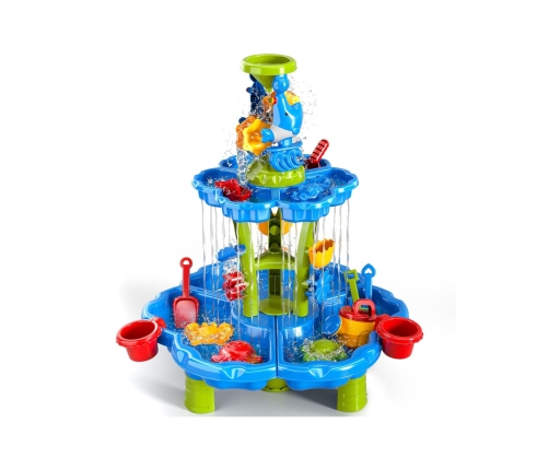 WOOPIE Stolik Wodny 2w1 Piaskownica Fontanna XXL Aquapark z Delfinem