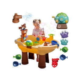 WOOPIE Stolik Wodny 2w1 Piaskownica Statek Piracki XL z Maszyna do Robienia Baniek Mydlanych WOOPIE Stolik Wodny 2w1 Piaskownica Statek Piracki XL z Maszyna do Robienia Baniek Mydlanych