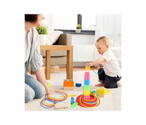 WOOPIE Gra Zręcznościowa Rzut do Celu Obręcze Ringo