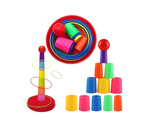 WOOPIE Gra Zręcznościowa Rzut do Celu Obręcze Ringo