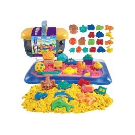 WOOPIE Piasek Kinetyczny 0,8 kg Zestaw w Koszyku z Foremkami + Basen WOOPIE Piasek Kinetyczny 0,8 kg Zestaw w Koszyku z Foremkami + Basen