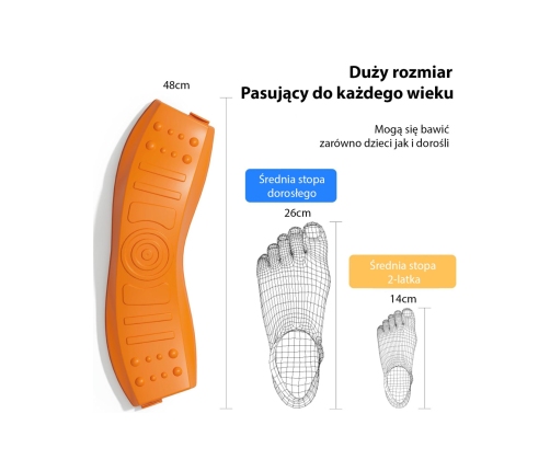 WOOPIE Równoważnia Modułowa Tor Ścieżka Sensoryczna Okrąg