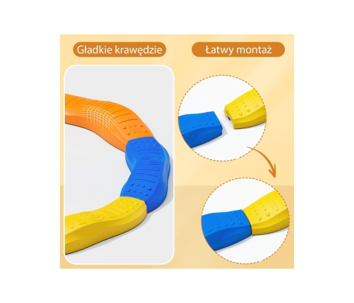 WOOPIE Równoważnia Modułowa Tor Ścieżka Sensoryczna Okrąg
