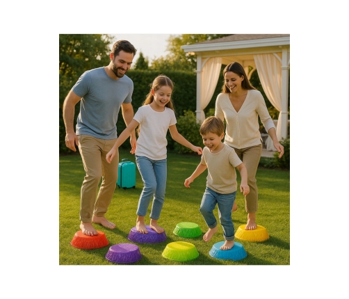 WOOPIE Kamienie Balansujące Świecące Sensoryczne Trening Równowagi 6 szt