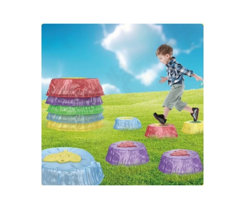 WOOPIE Kamienie Balansujące Świecące Sensoryczne Trening Równowagi 6 szt