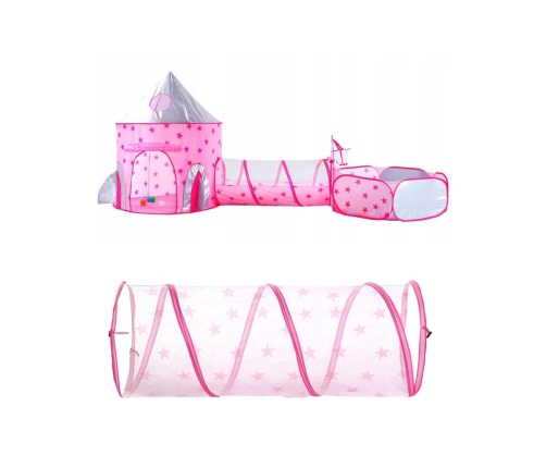 WOOPIE Namiot 3w1 Pałac Księżniczki XXL Domek Tunel Suchy Pałac