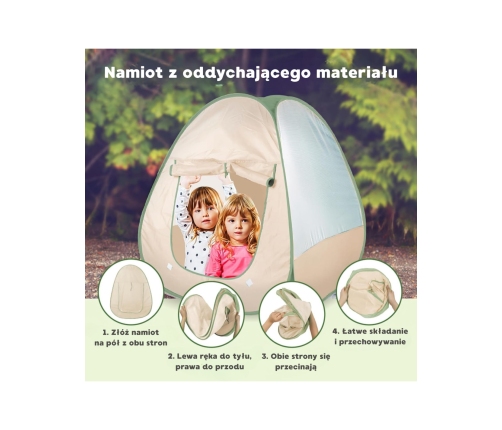 WOOPIE Zestaw Małego Odkrywcy Namiot Kempingowy XXL na Biwak 15 el.