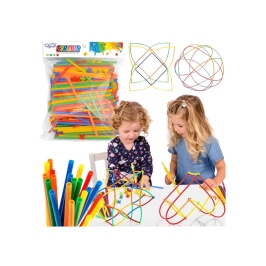 WOOPIE Klocki Konstrukcyjne Kolorowe Słomki 500 el. WOOPIE Klocki Konstrukcyjne Kolorowe Słomki 500 el.