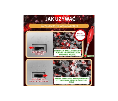 WOOPIE Grill Barbecue Kuchnia Ogrodowa Interaktywna Para LED Zestaw XL 41 el.