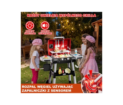 WOOPIE Grill Barbecue Kuchnia Ogrodowa Interaktywna LED Zestaw XL 31 el.