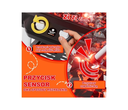 WOOPIE Grill Barbecue Kuchnia Ogrodowa Interaktywna LED Zestaw XL 31 el.