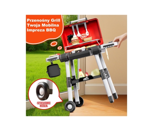 WOOPIE Grill Barbecue Kuchnia Ogrodowa Interaktywna LED Zestaw XL 31 el.