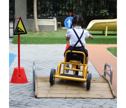 CLASSIC WORLD EDU Drewniany Mostek Rampowy Najazd Droga Tor dla Rowerów