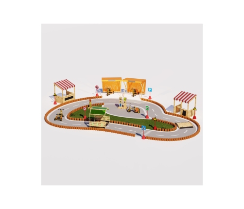 CLASSIC WORLD EDU Drewniany Mostek Rampowy Najazd Droga Tor dla Rowerów