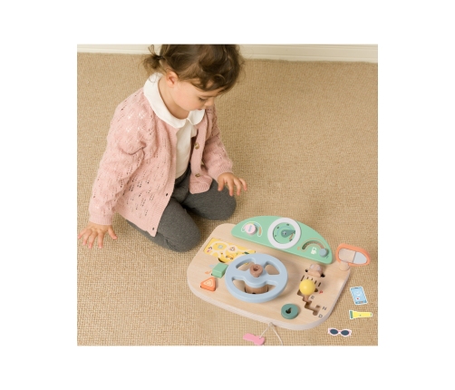 CLASSIC WORLD Drewniana Tablica Manipulacyjna Wielofunkcyjna Kierownica Motoryczna