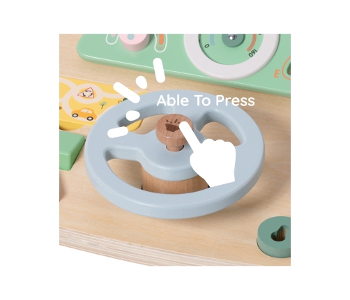 CLASSIC WORLD Drewniana Tablica Manipulacyjna Wielofunkcyjna Kierownica Motoryczna