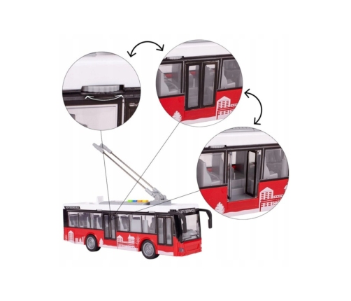 WOOPIE Autobus Trolejbus Interaktywy Elektryczny 1:16
