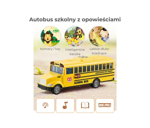 WOOPIE Autobus Szkolny Interaktywny Elektryczny 1:20