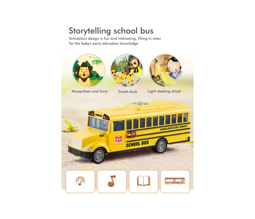 WOOPIE Autobus Szkolny Interaktywny Elektryczny 1:20