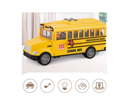 WOOPIE Autobus Szkolny Interaktywny Elektryczny 1:20