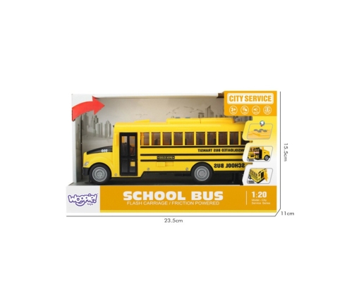 WOOPIE Autobus Szkolny Interaktywny Elektryczny 1:20