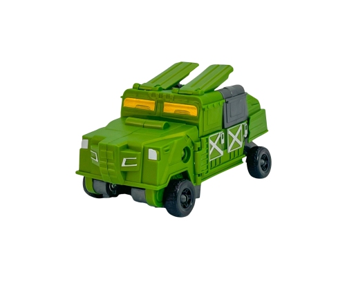 WOOPIE Zestaw 3w1 Robot Transformujący Pojazd Bojowy i Wyrzutnia na Strzałki Zielony
