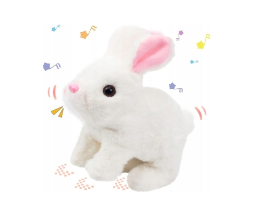 WOOPIE Króliczek Ineraktywny Pluszak z Marchewką Biały