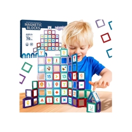 WOOPIE Przestrzenne Klocki Magnetyczne Nauka Liczb 70 Elementów WOOPIE Przestrzenne Klocki Magnetyczne Nauka Liczb 70 Elementów