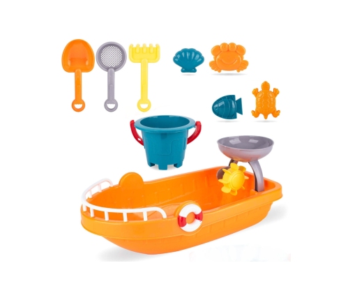 WOOPIE Statek z Akcesoriami Do Zabawy w Piasku i Wodzie
