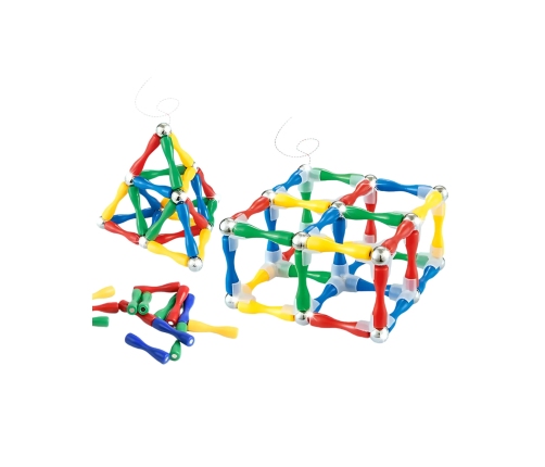 WOOPIE Klocki Magnetyczne Konstrukcyjne 3D 128 el. XXL