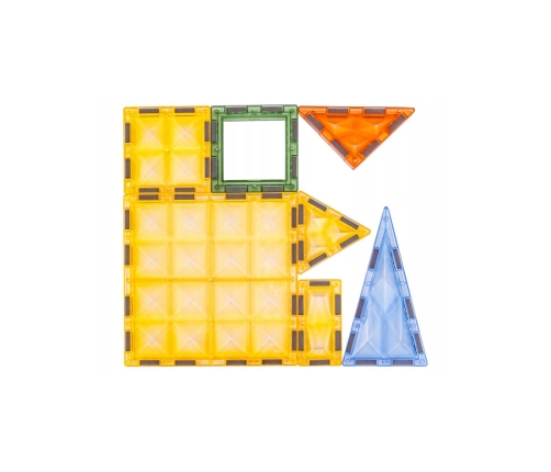 WOOPIE Klocki Magnetyczne Konstrukcyjne Świecące 3D Świat Zwierząt 124el.